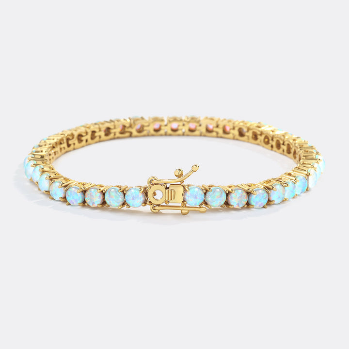 Blaues Opal-Tennisarmband