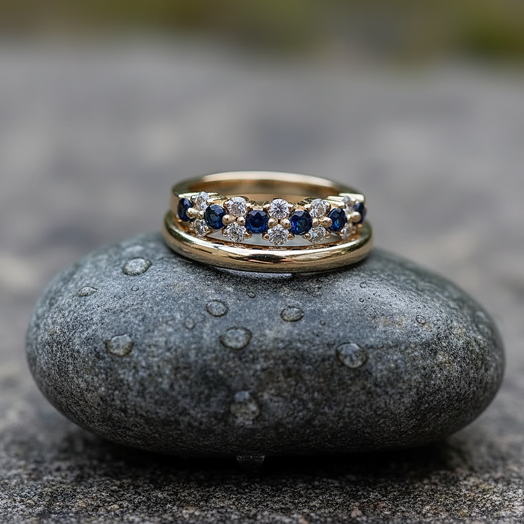 Anillo Rhea de zirconia