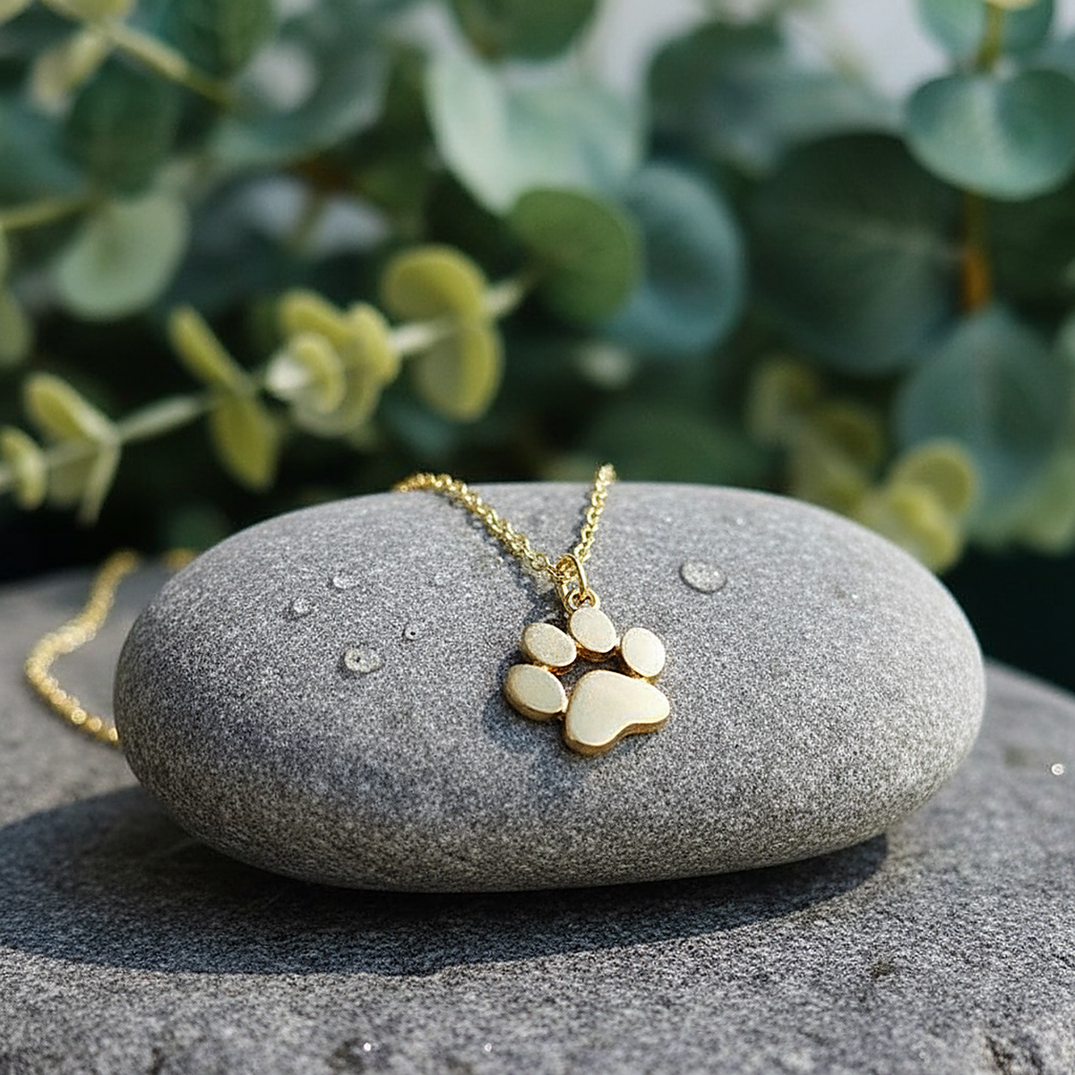 Bernsteinfarbene Goldkette