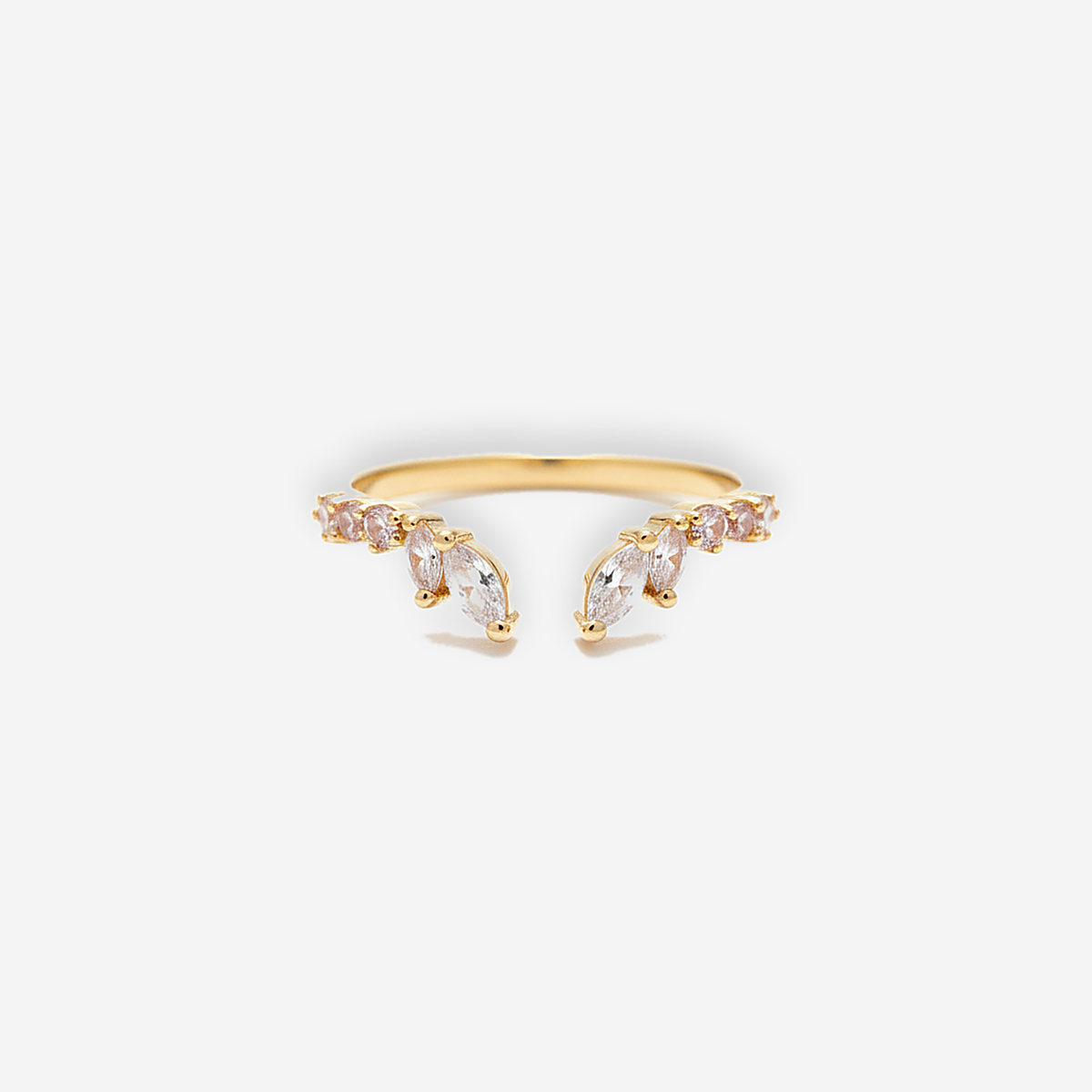 Liviana Crystal Vine Ring detail