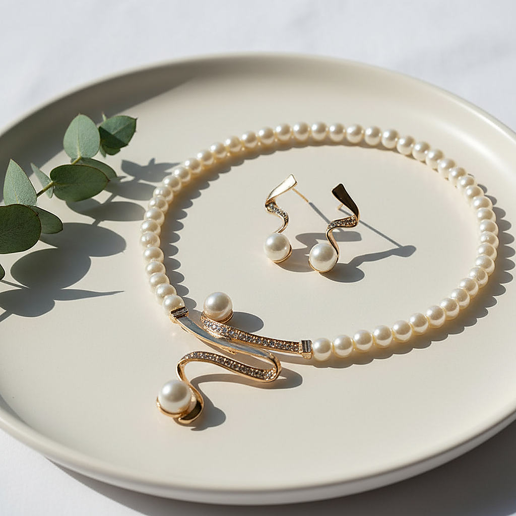 Ensemble de bijoux Ondina en perles