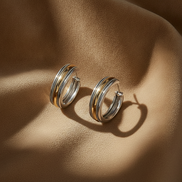 Lucine Gold Hoopsøreringer