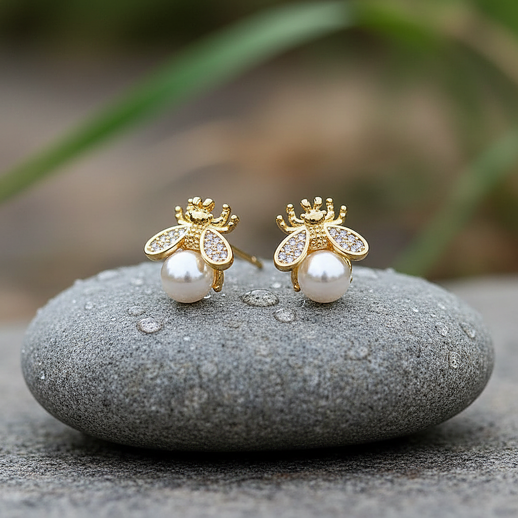 Pendientes de perlas Sylvie