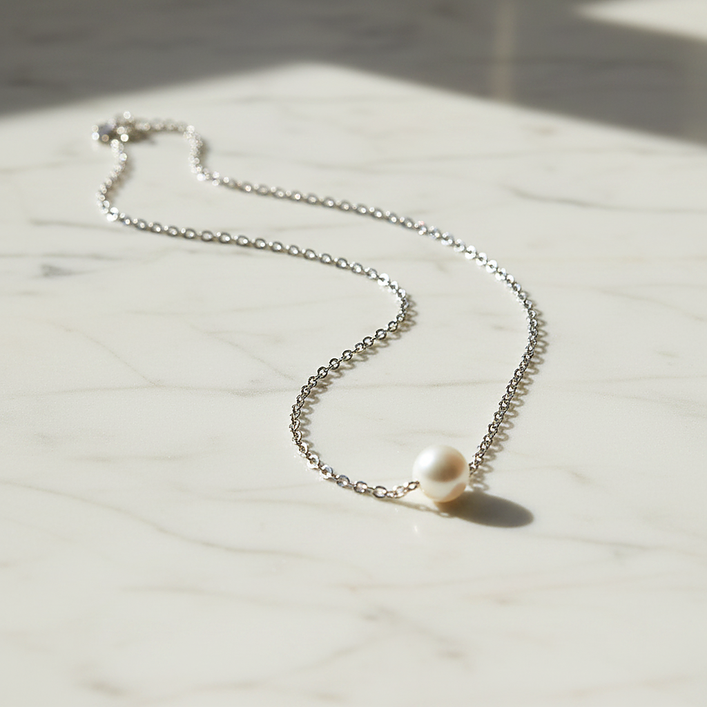 Lourdes Silver Necklace