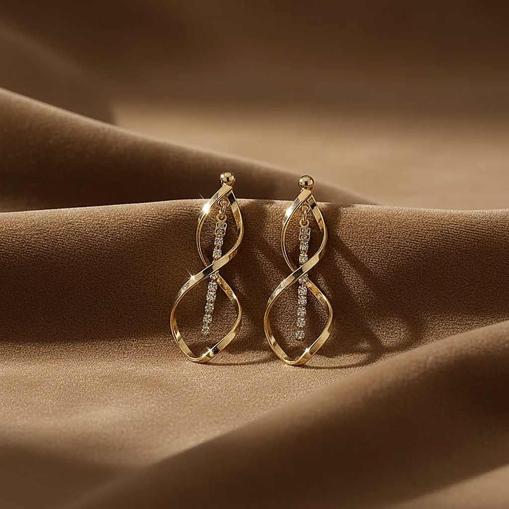 Boucles d’oreilles Verena dorées