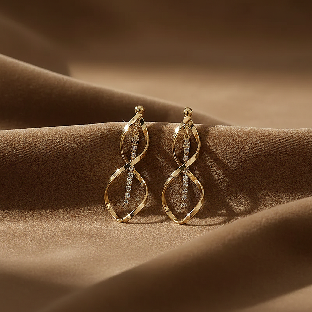 Boucles d’oreilles Verena dorées
