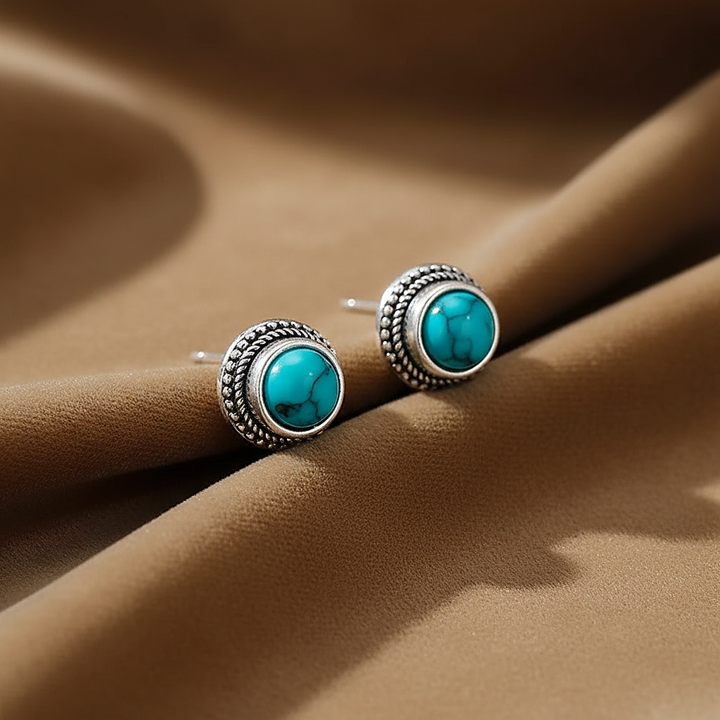 Boucles d’oreilles Greta turquoise