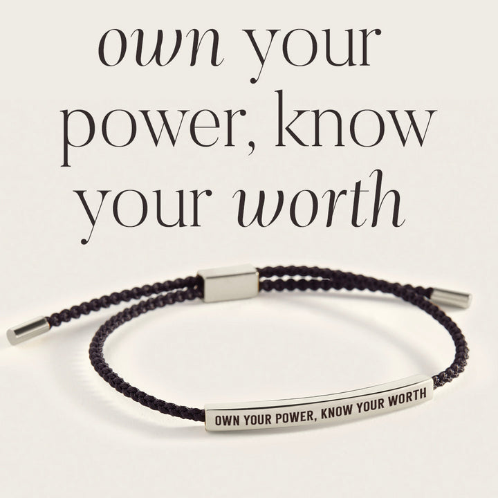 Pulsera Inspira "Posee Tu Poder, Conoce Tu Valor"
