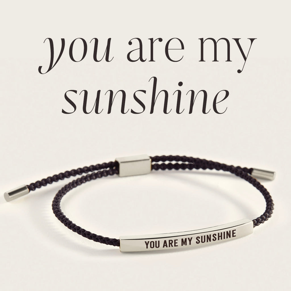 Du er min solskin inspirerende armbånd