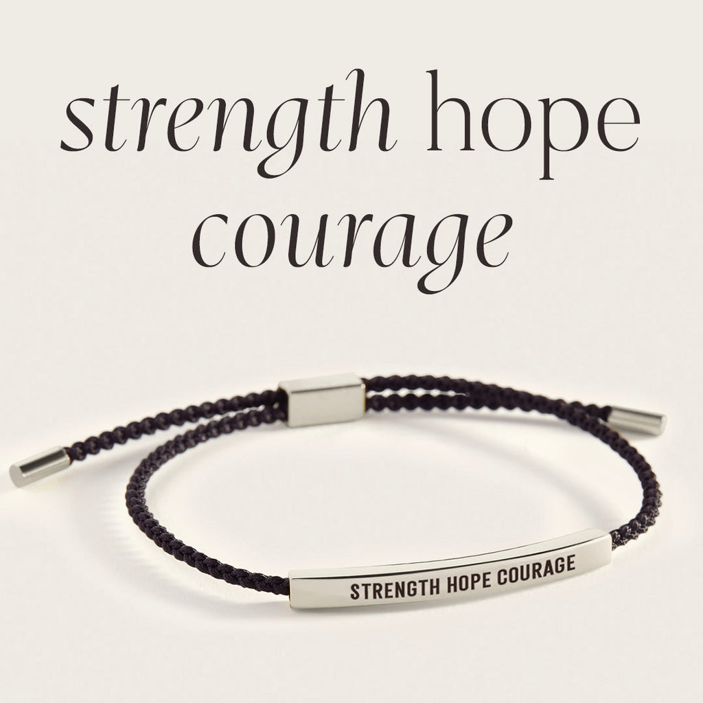 Bracciale Forza Speranza Coraggio Ispirazione