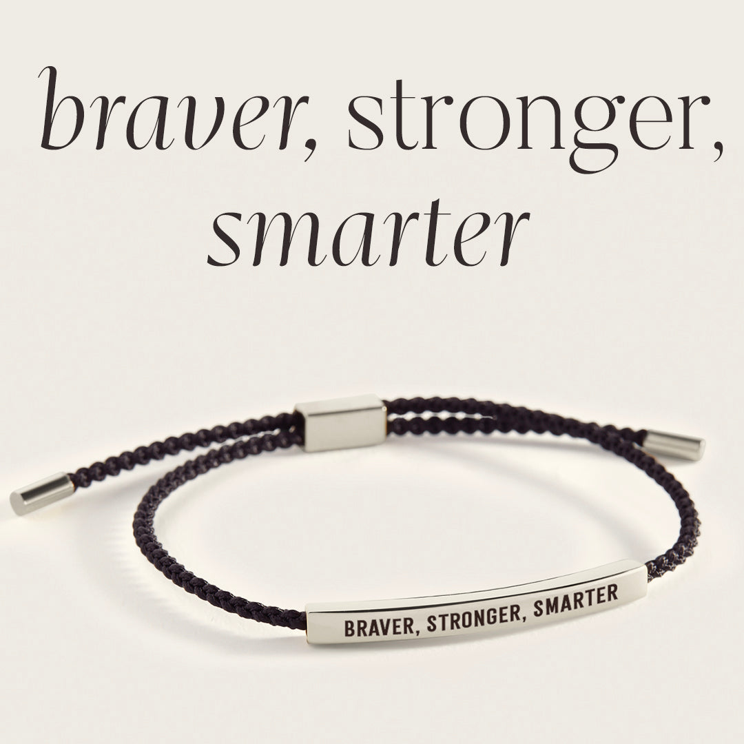 Pulseira Inspire Mais Corajosa, Mais Forte, Mais Inteligente
