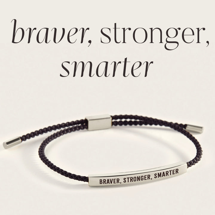 Pulseira Inspire Mais Corajosa, Mais Forte, Mais Inteligente