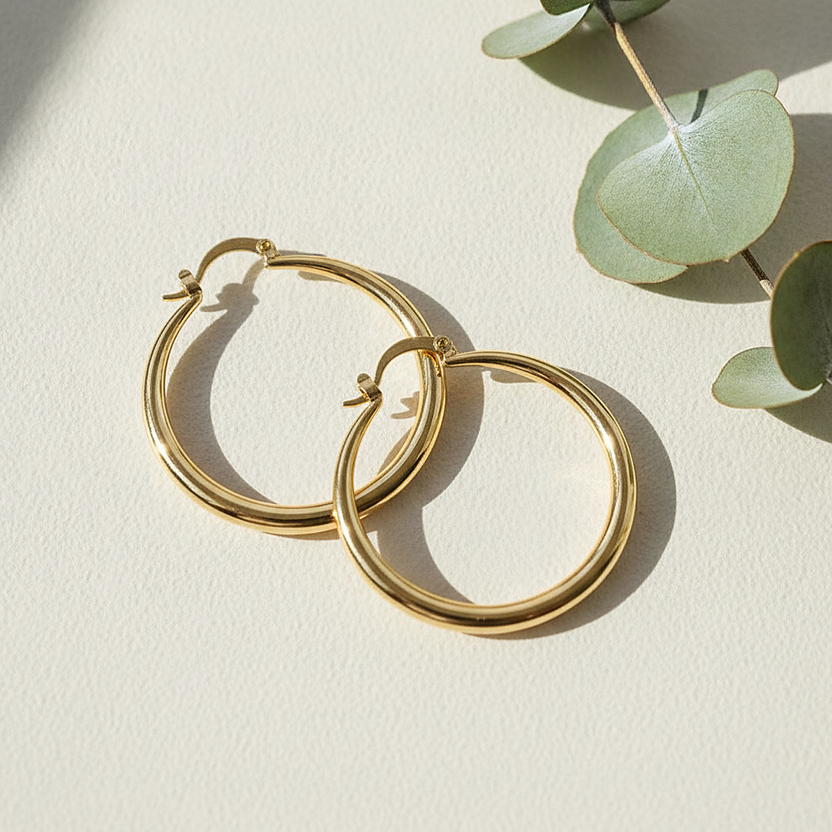 Boucles d’oreilles dorées Ondine