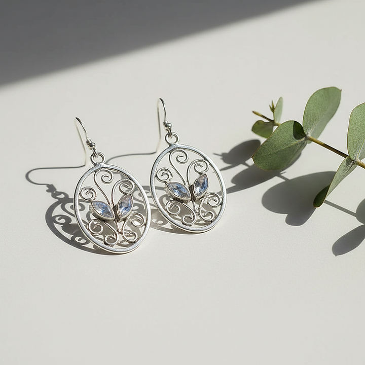 Valentine Moonstone Earrings