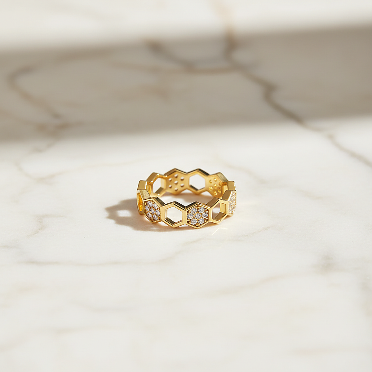 Beatrice ring on marble