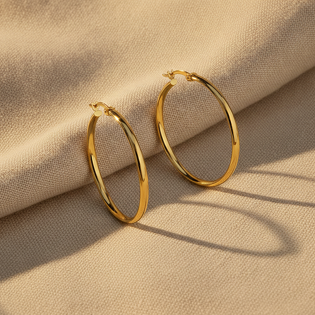 Boucles d’oreilles dorées Coralie