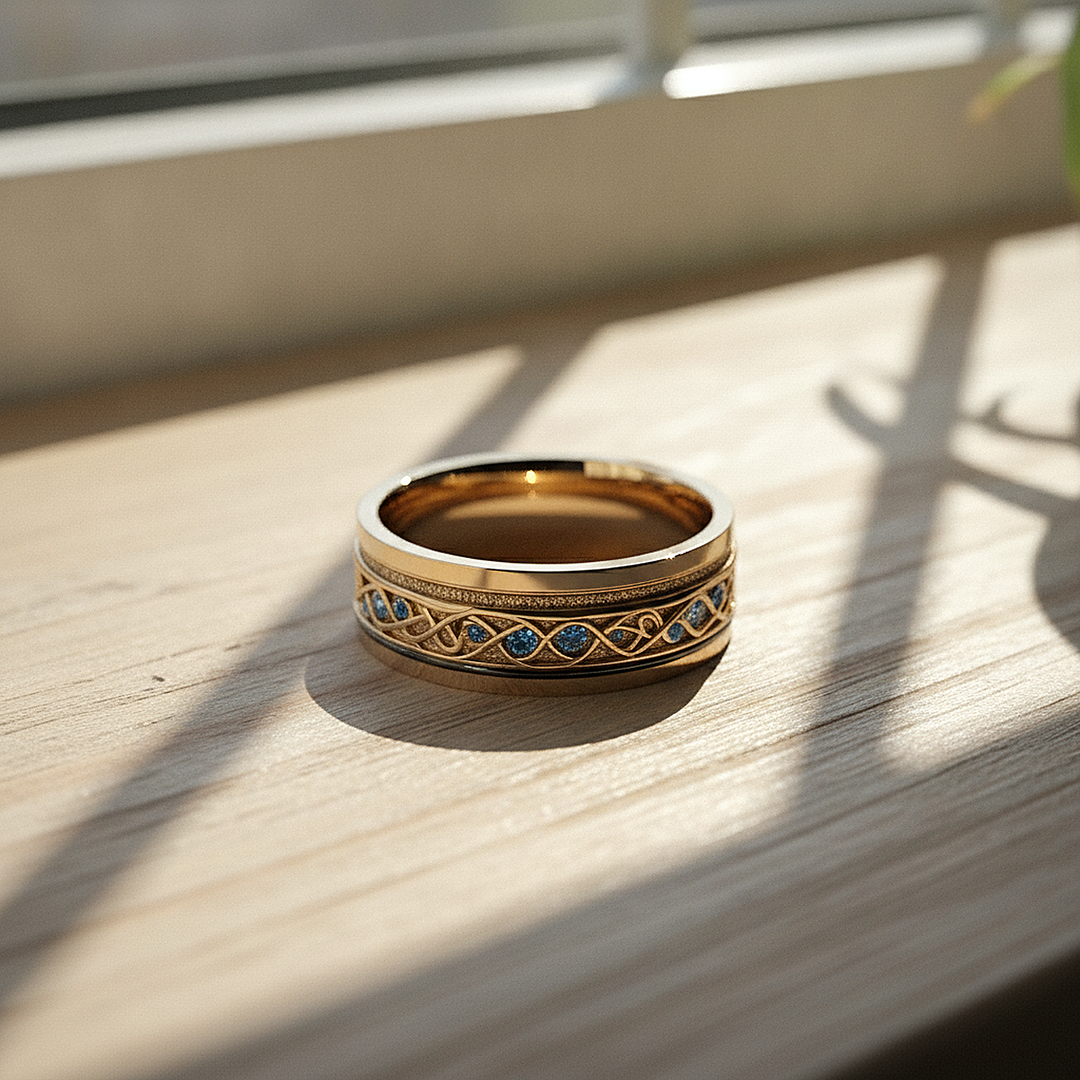 Bague dorée Mireille