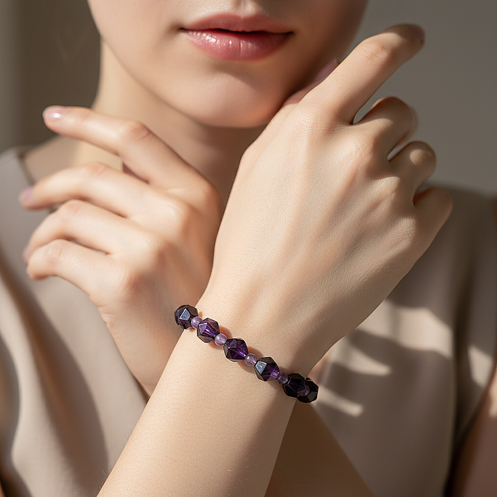 Bracelet Aurore en améthyste
