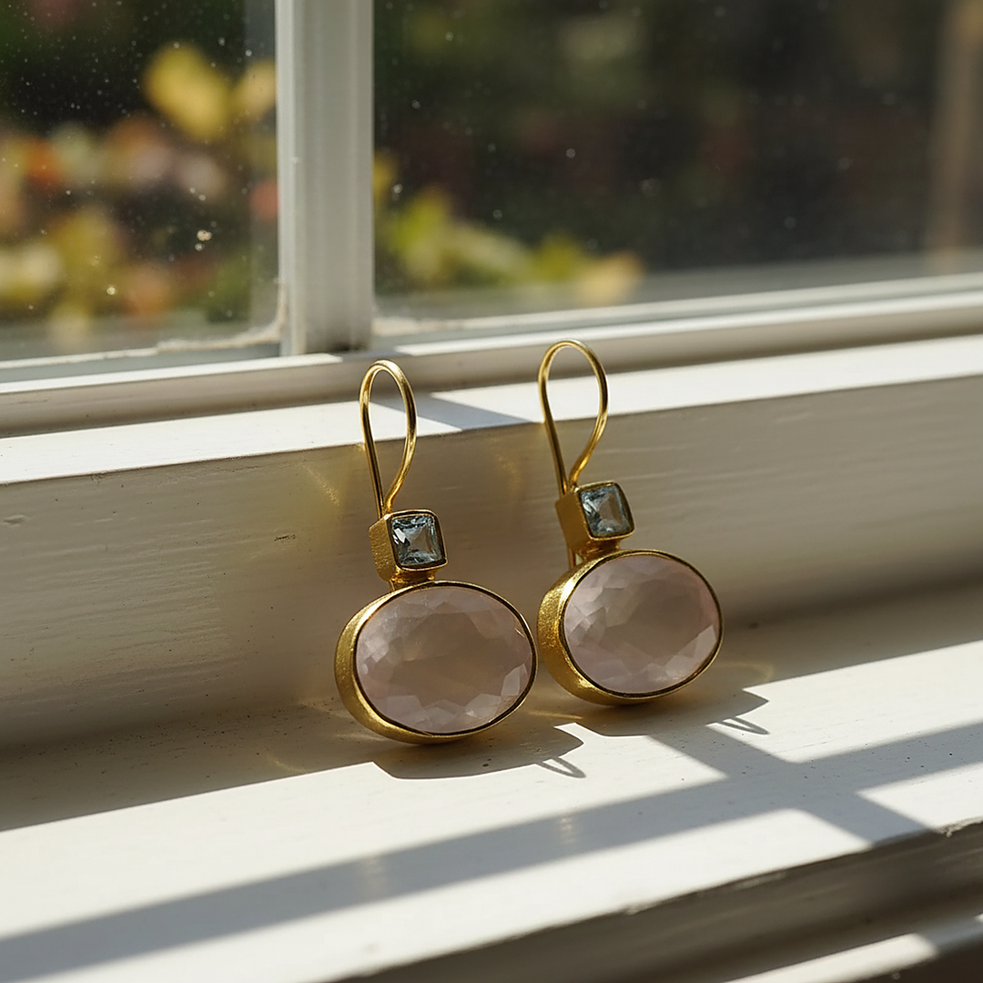 Pendientes de cuarzo Honorine