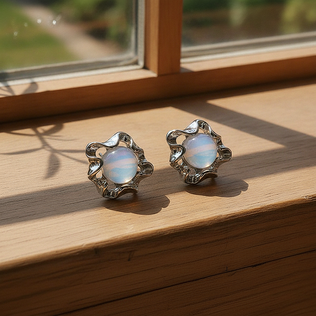 Elodie Moonstone Earrings