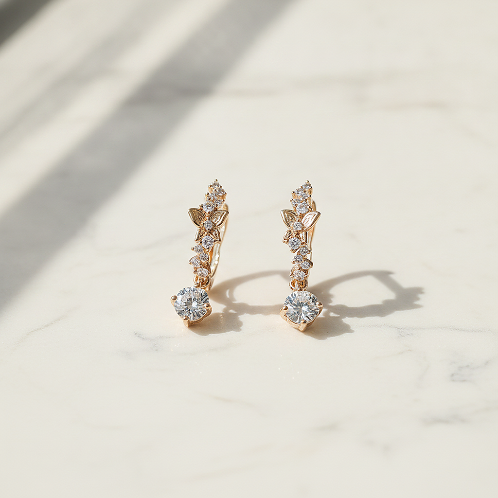 Boucles d’oreilles Yara en zircone