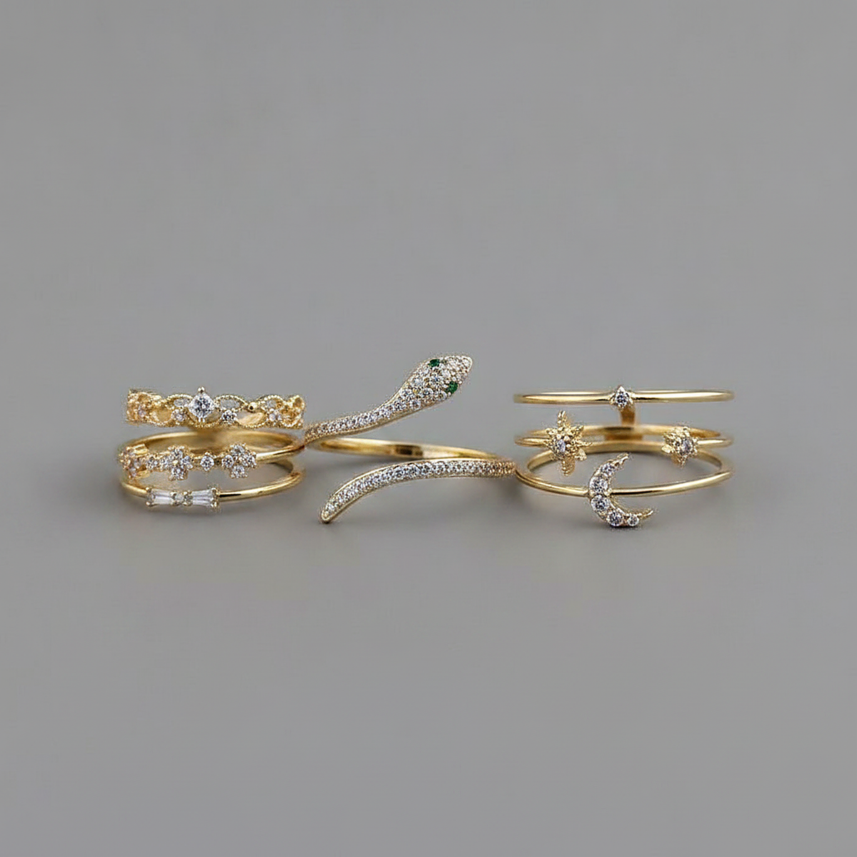 Parure de bijoux Alba dorée
