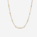Niyah Beaded Gold Necklace