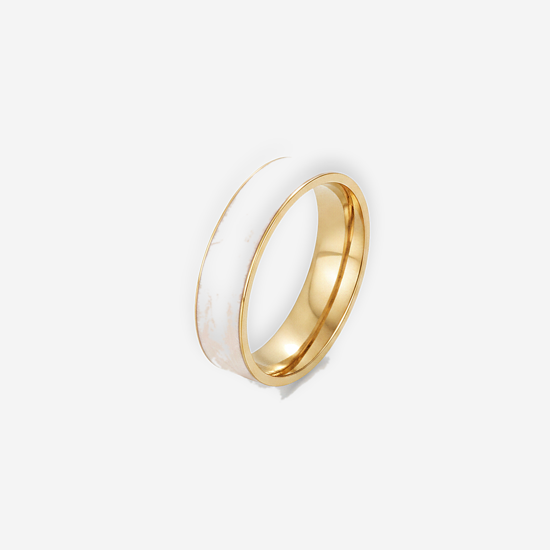 Sahara White Band Ring