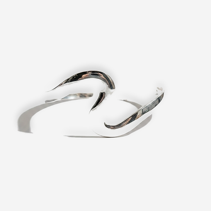 Bela-sølvmanchet armbånd