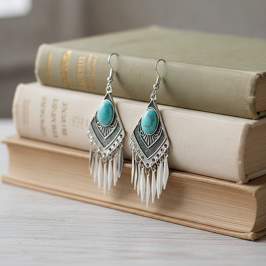 Boucles d’oreilles Lucine turquoise