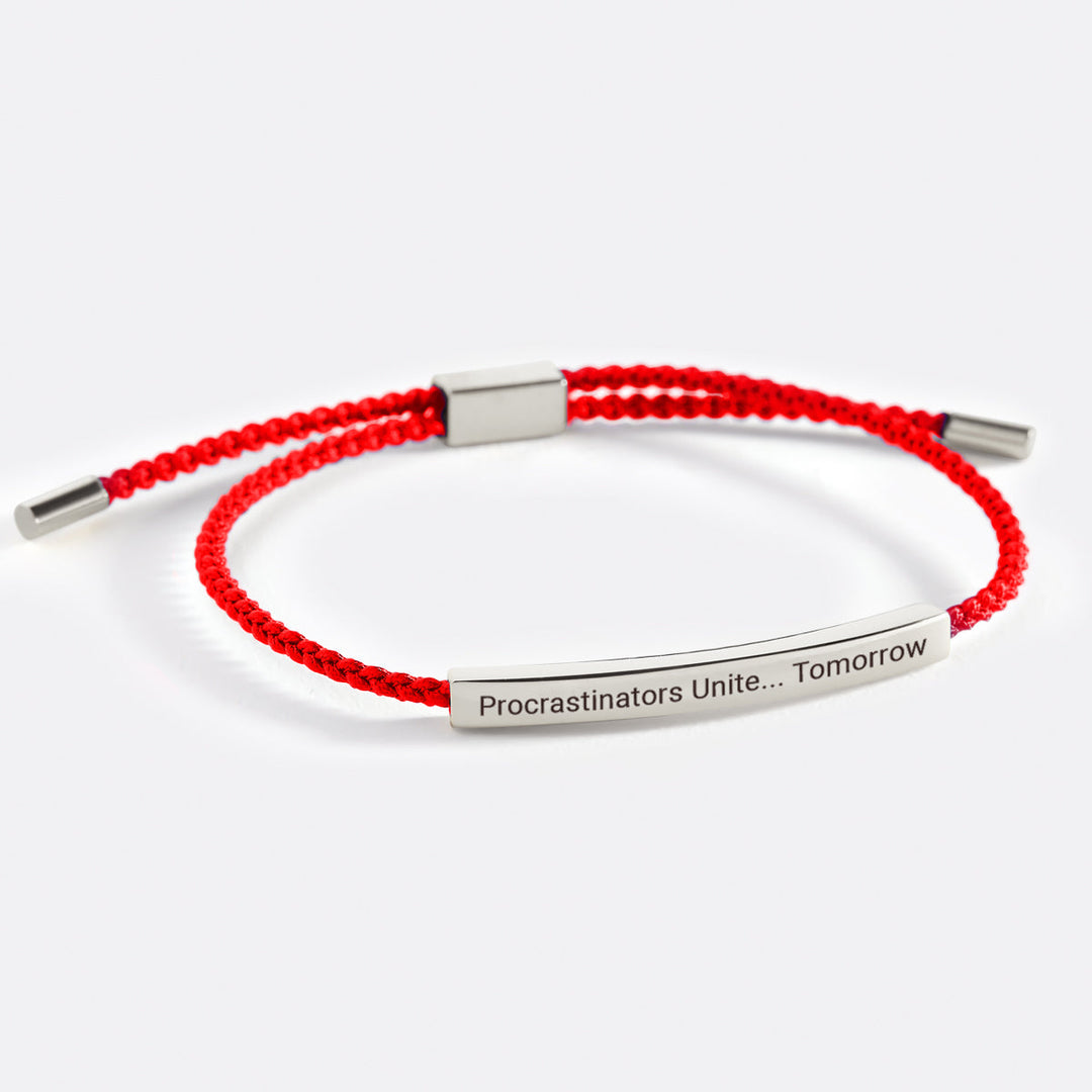 Pulsera Inspira Procrastinadores Unidos... Mañana
