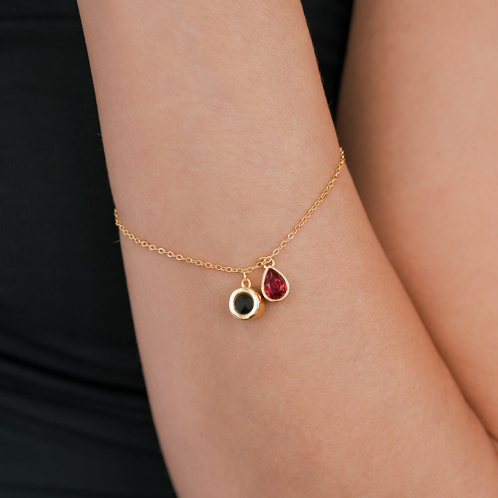 Födelsestenfotoarmband