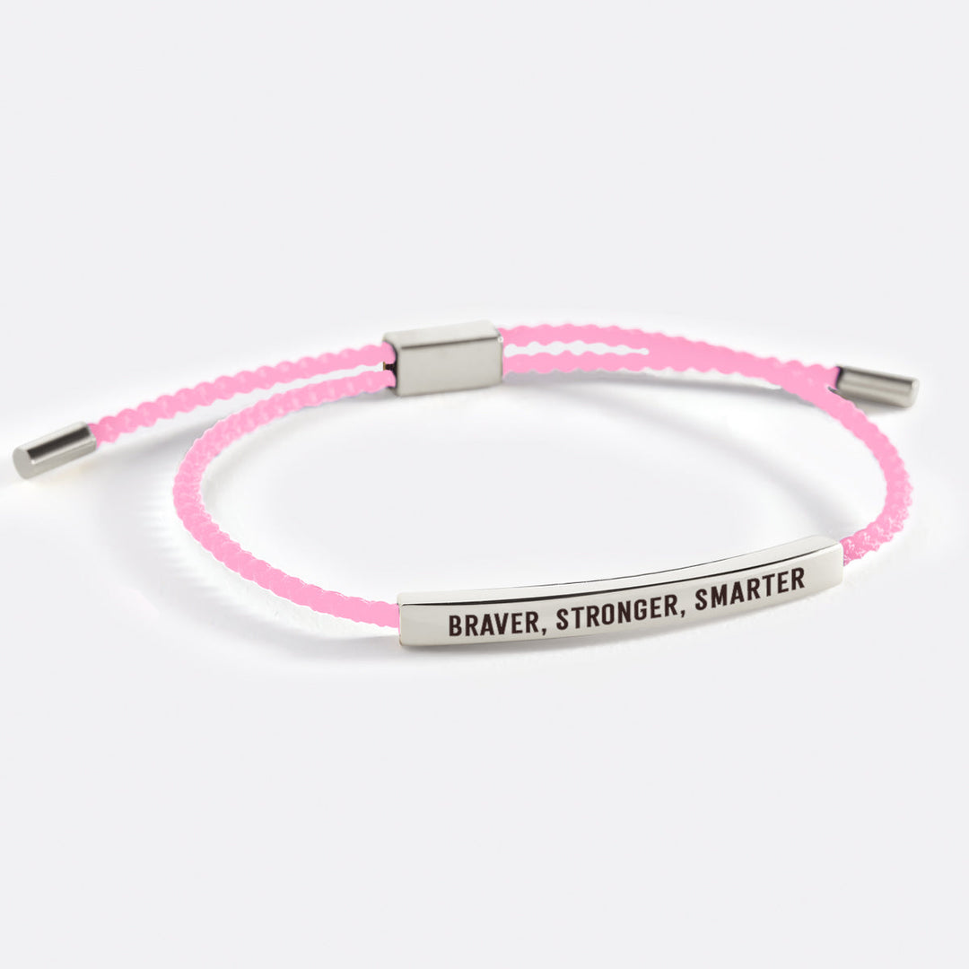 Pulseira Inspire Mais Corajosa, Mais Forte, Mais Inteligente