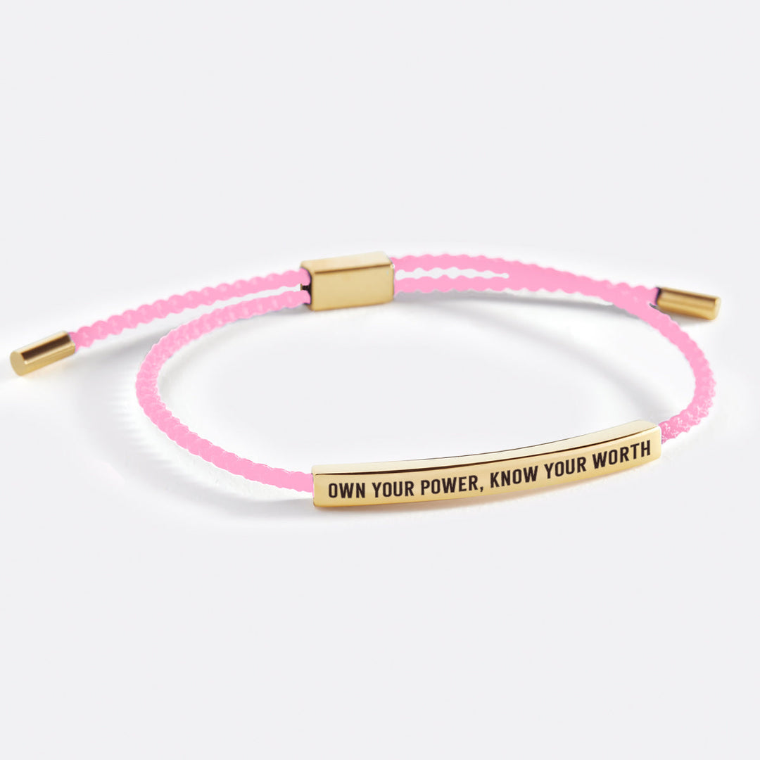 Pulsera Inspira "Posee Tu Poder, Conoce Tu Valor"