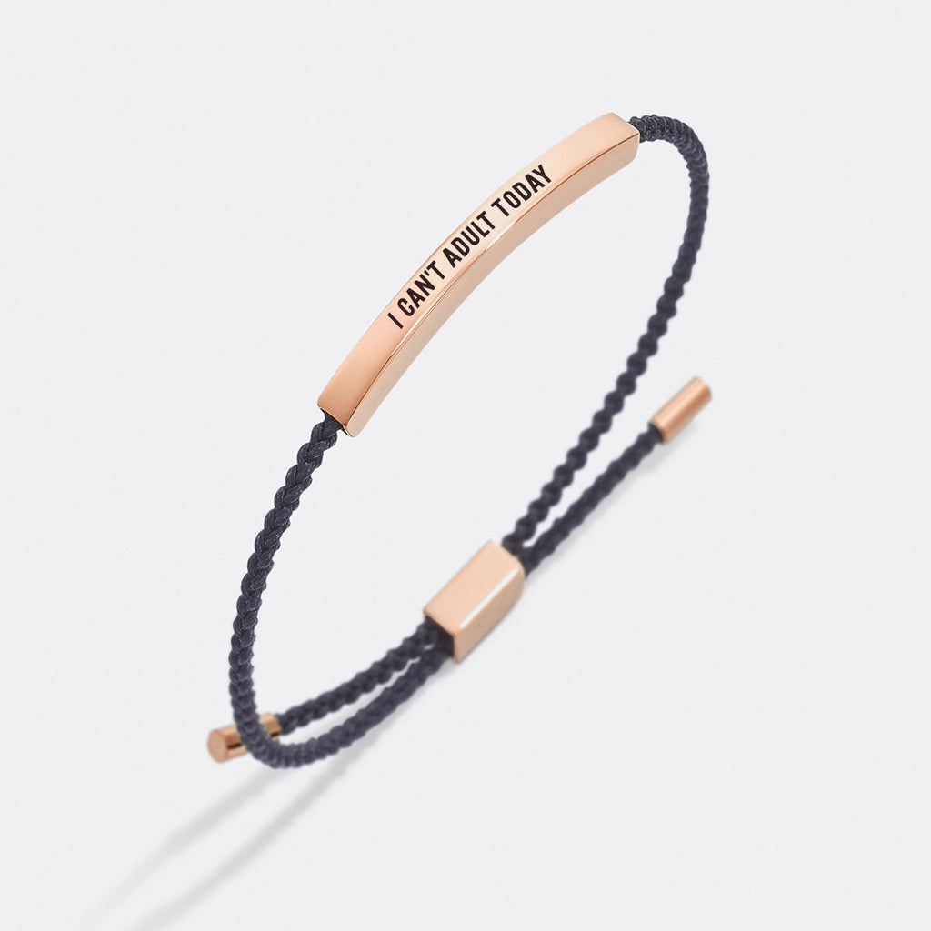 Bracciale I Can't Adult Today Inspire