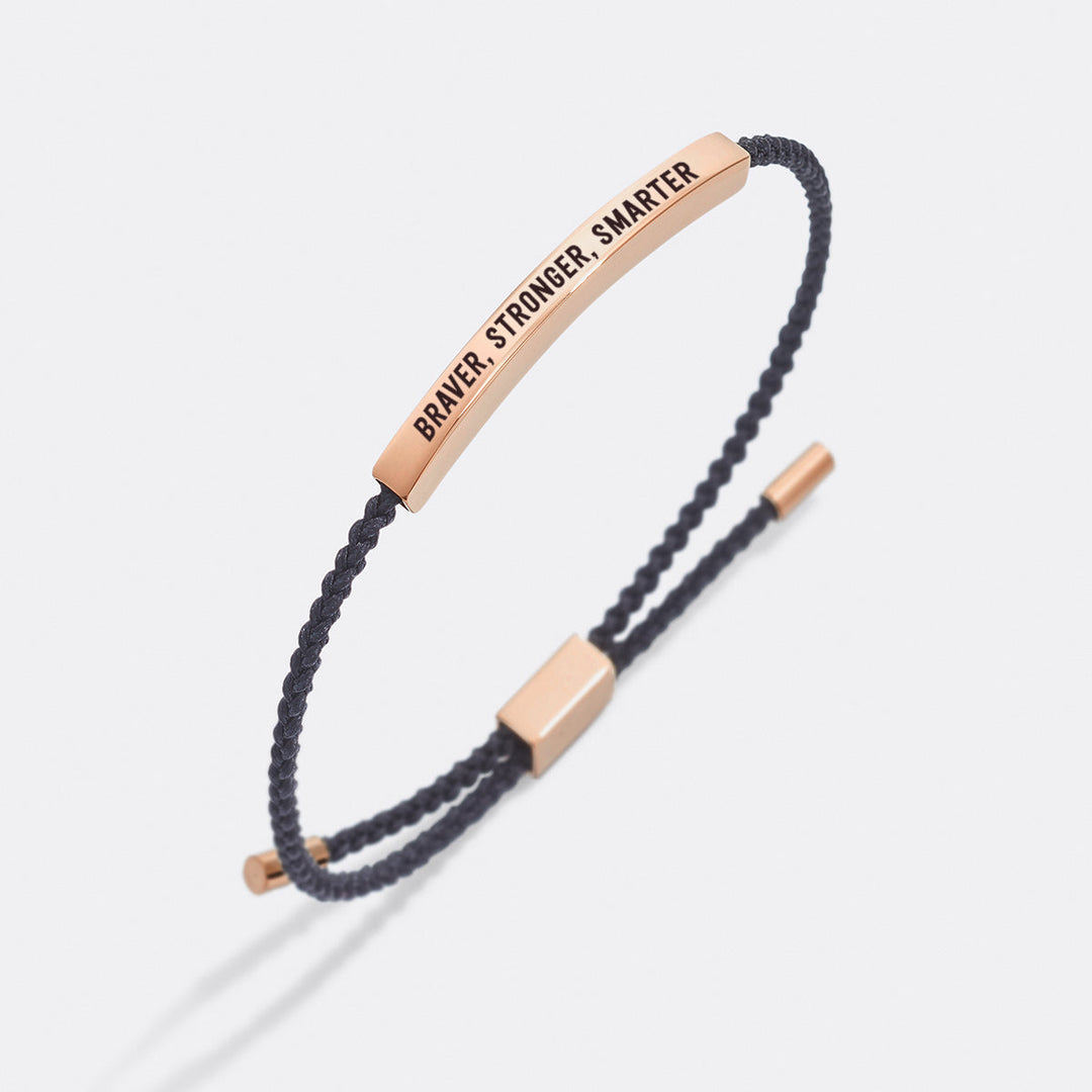 Pulseira Inspire Mais Corajosa, Mais Forte, Mais Inteligente