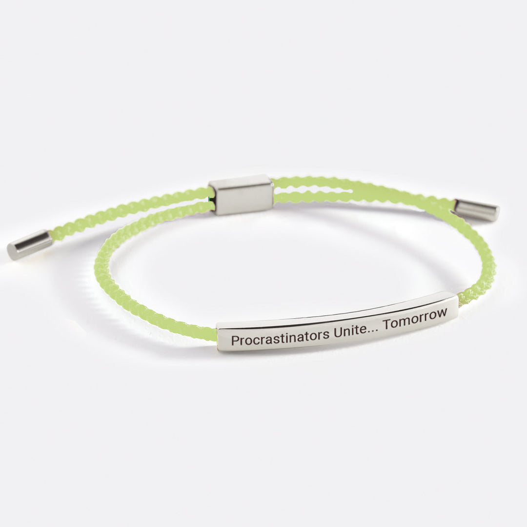 Pulsera Inspira Procrastinadores Unidos... Mañana
