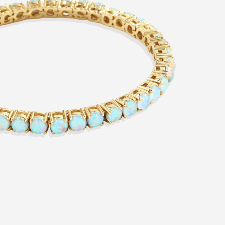 Blaues Opal-Tennisarmband
