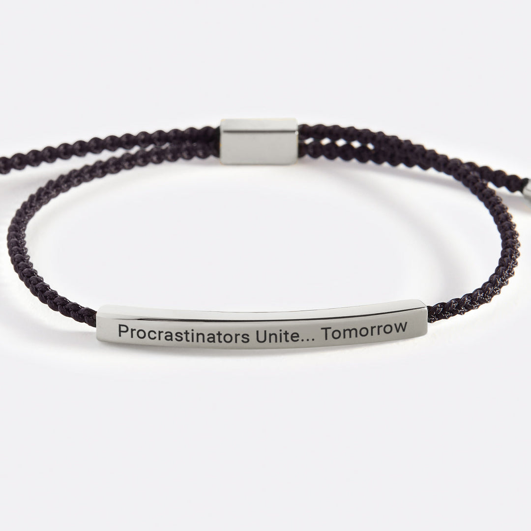 Pulsera Inspira Procrastinadores Unidos... Mañana