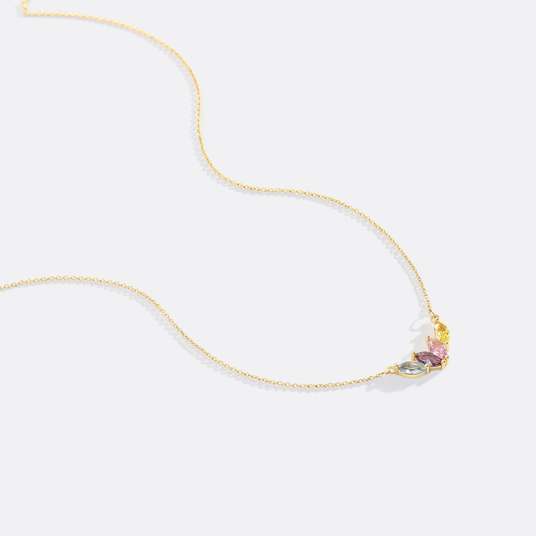 Elegant Family Birthstone Necklace