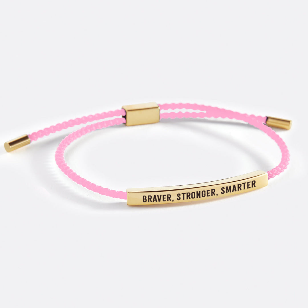 Pulseira Inspire Mais Corajosa, Mais Forte, Mais Inteligente