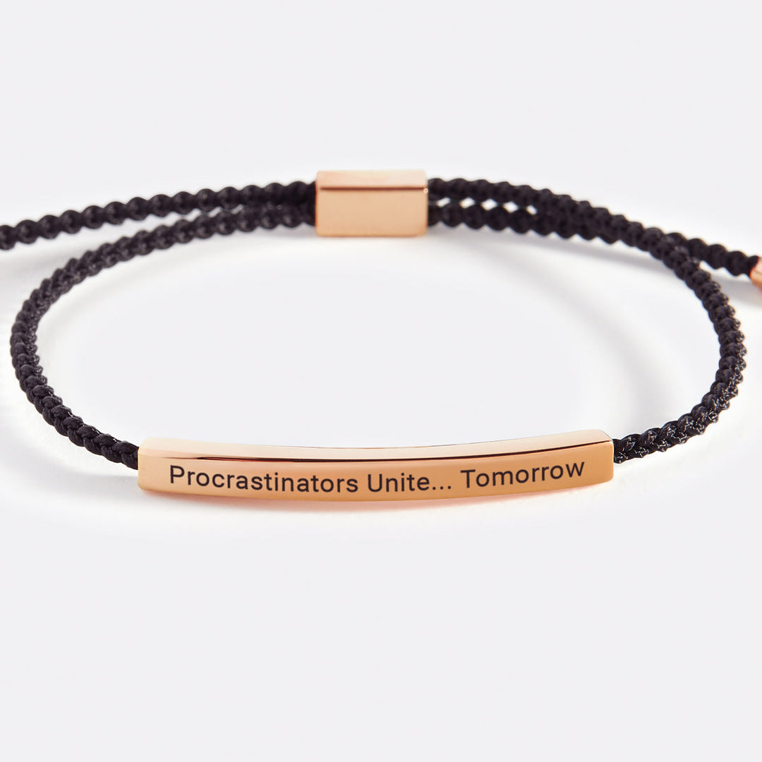 Pulsera Inspira Procrastinadores Unidos... Mañana