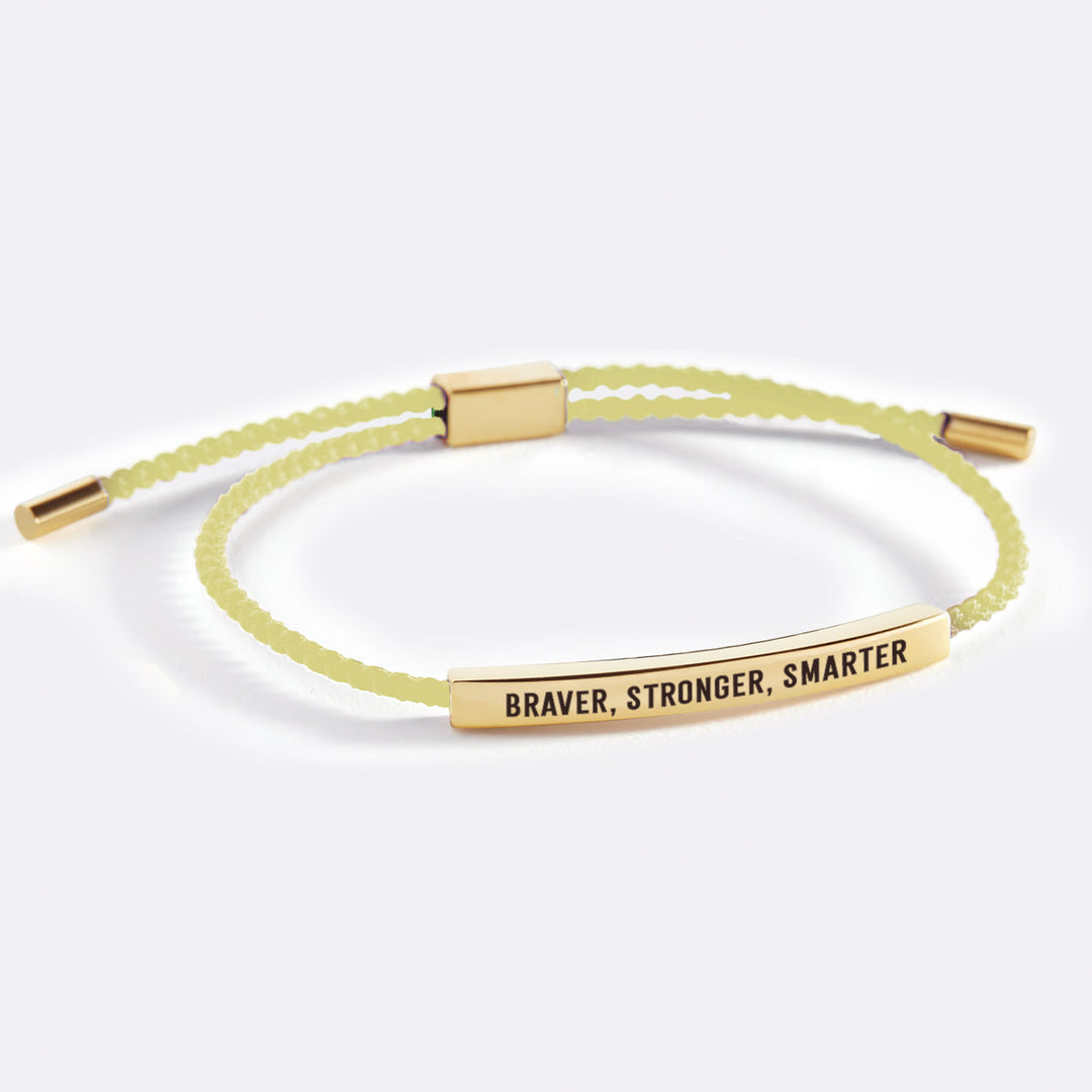 Pulseira Inspire Mais Corajosa, Mais Forte, Mais Inteligente
