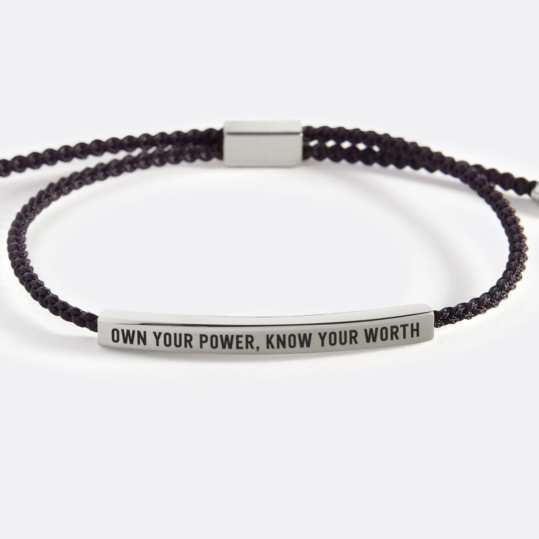 Pulsera Inspira "Posee Tu Poder, Conoce Tu Valor"