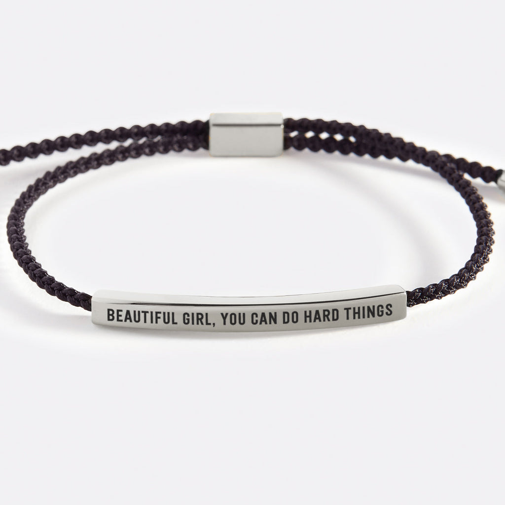 Smuk pige, du kan klare svære ting - inspirerende armbånd