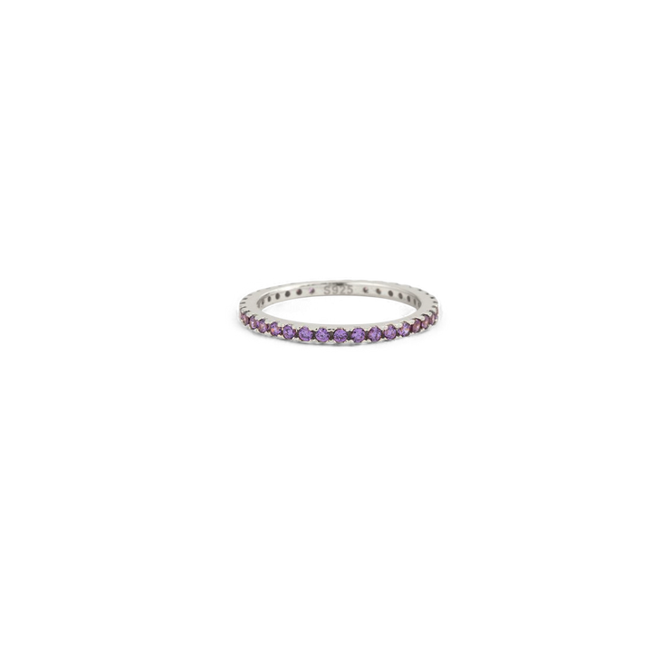 Febuary Birthstone Eternity Stacking Ring