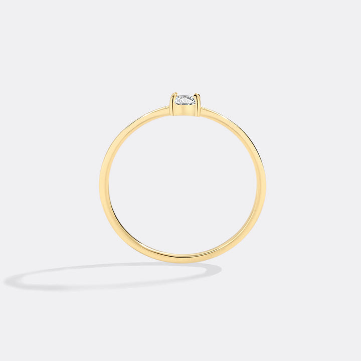 Diamond Dainty Baguette Stacking Ring