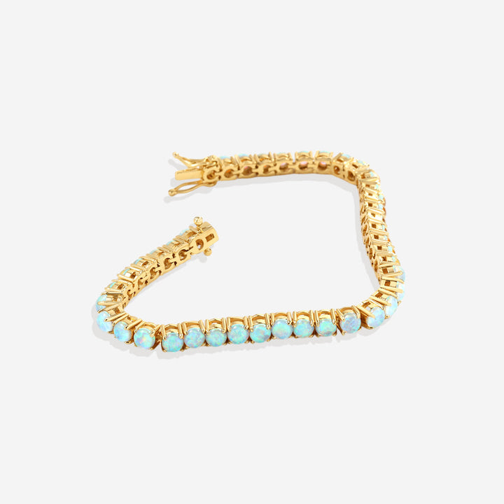 Blaues Opal-Tennisarmband