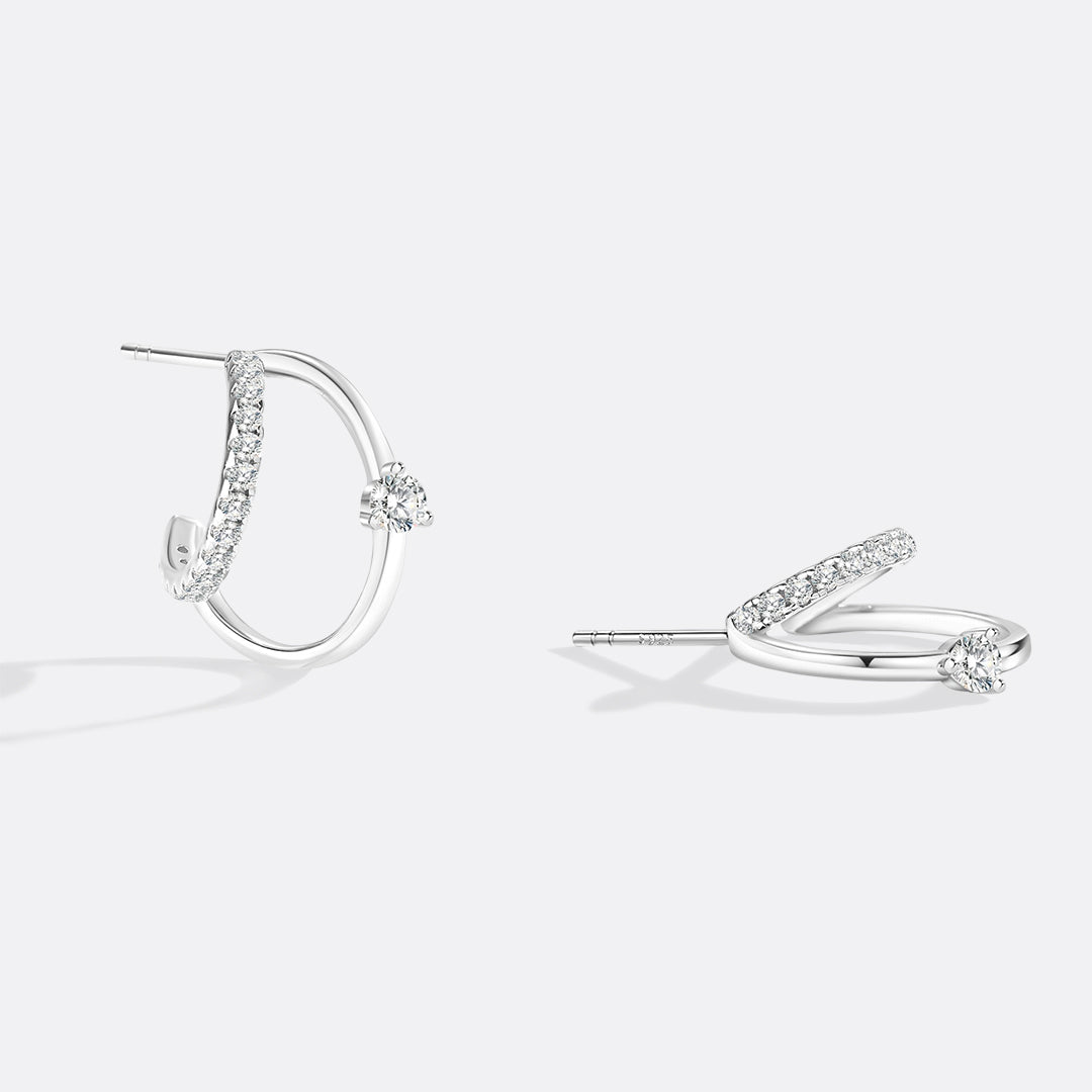 The Nova Double Hoop Earrings