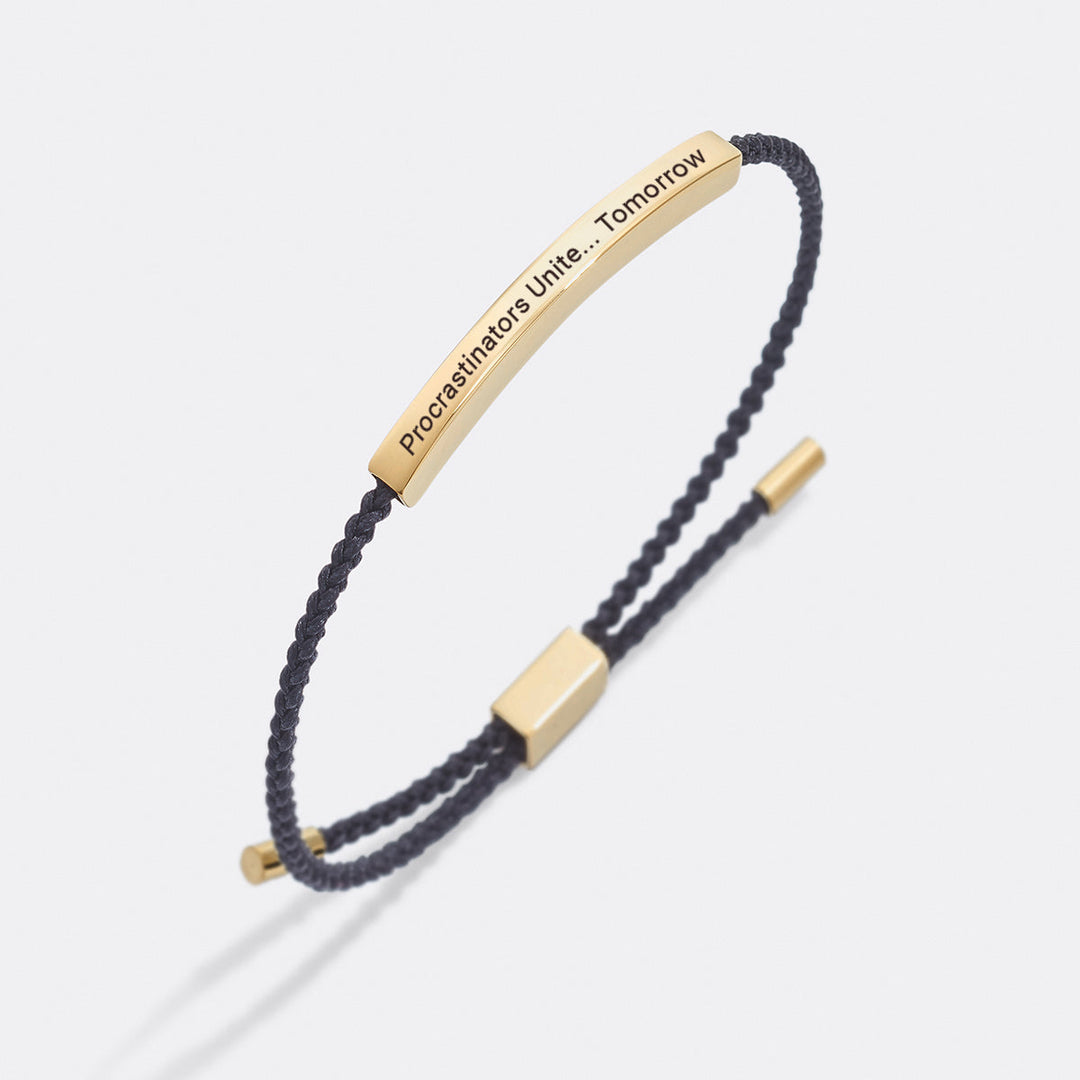 Pulsera Inspira Procrastinadores Unidos... Mañana